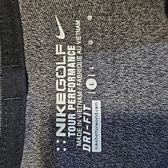 Nike Golf large black and gray tour performance drifit half zip light jacket - Picture 5 of 6